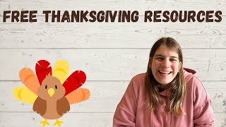 FREE Thanksgiving Resources