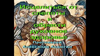 Исцелиться от слепоты и обрести духовное здоровье. Протоиерей Александр Авдюгин