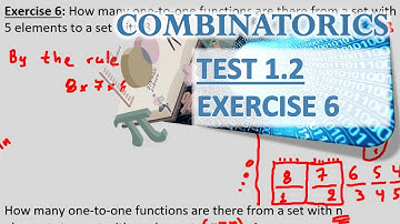 COMBINATORICS - TEST 1.2 (Rule of Product) - Exercise 6