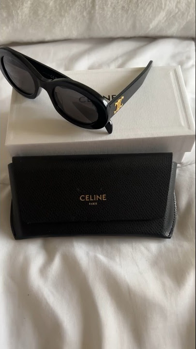 something new 👀 unboxing my new celine triomphe sunglasses and