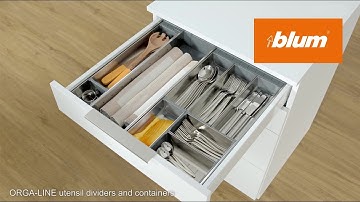 ORGA-LINE cross and lateral divider: inner dividing system for high fronted pull-outs | Blum