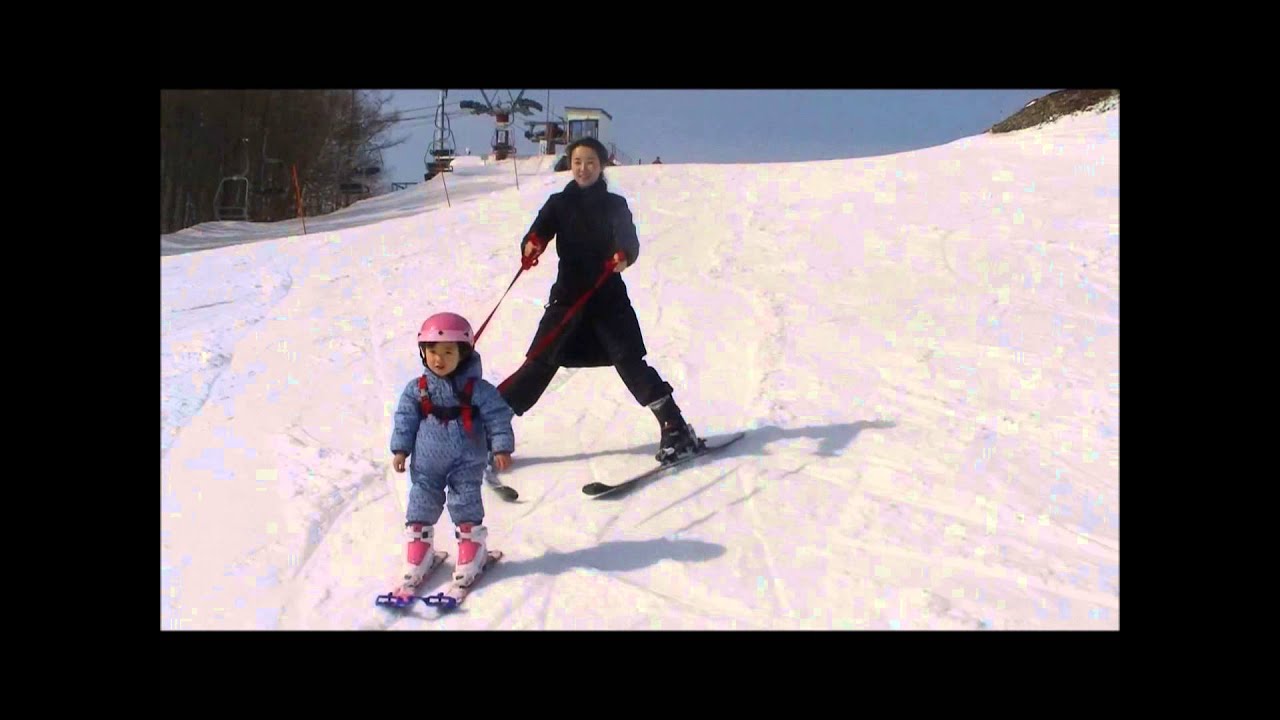 little girl skiing YouTube