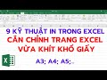 Cch cn chnh trang in trong excel  thit lp trang excel trc khi in