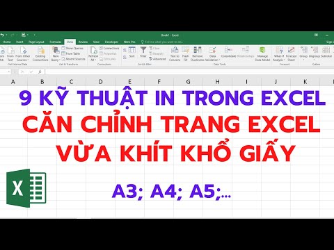 Cách căn chỉnh trang in trong Excel | Thiết lập trang Excel trước khi in