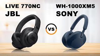 JBL Live 770NC vs Sony WH-1000XM5 Noise-Canceling Wireless Over-Ear Headphones | JBL vs Sony