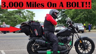 Traveling over 3000 Miles on a Yamaha Bolt Road Trip!!