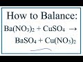 Polyatomic Ions and Balancing Equations