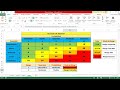 Cómo Elaborar una Matriz de Riesgo en Excel con Alerta para el Nivel de Riesgo Según el Evento.