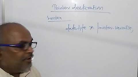 Lecture Video 4 || Pointer in C