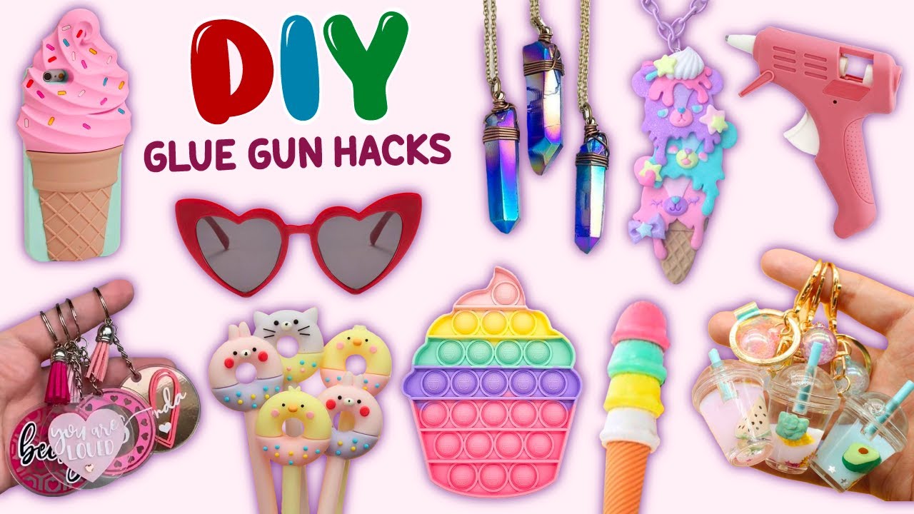 14 GLUE GUN HACKS AND CRAFTS YOU SHOULD SEE - YouTube