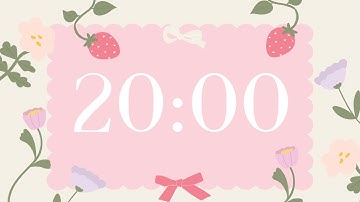 20 Minute Timer - Deep Focus for Relaxing, Studying and Working