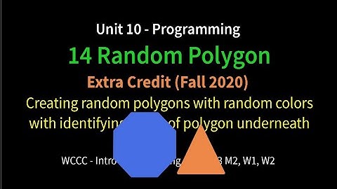 14 Random Polygons (Python Turtle)