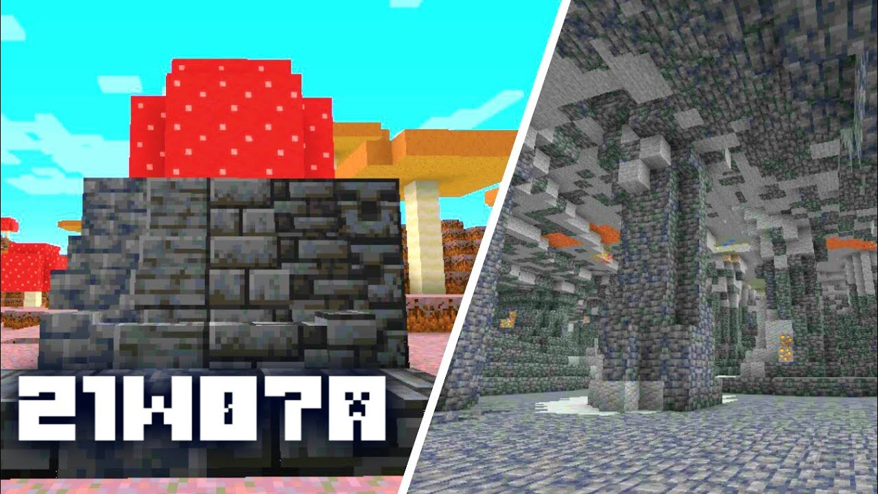 НОВЫЙ БИОМ / БЛОКИ / ТЕКСТУРЫ РУД - Снапшот 21w07a