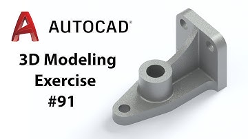 AutoCAD 3D Modeling - Exercise #91 - Basic to Advance in Hindi