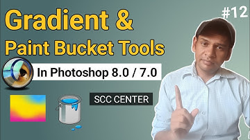 How to Use Gradient  & Paint Bucket Tools in Photoshop | Photoshop Tutorial in Hindi #12