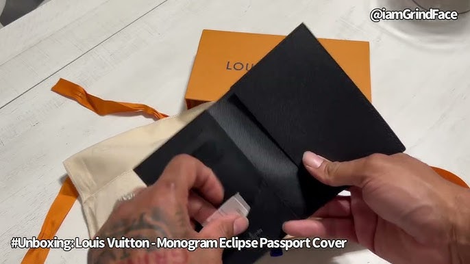 Louis Vuitton Passport Cover Eclipse Monogram Eclipse