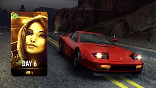 Ferrari Testarossa DAY 6 NFS No Limits Crew Trials Gameplay Walkthrough