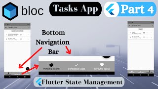 Tasks App [To Do App] Part 4 - Bottom Navigation Bar Flutter