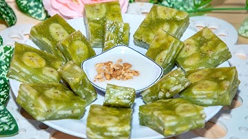 BÁNH CHUỐI HẤP - Cách Làm Bánh Chuối Hấp Lá Dứa Nước Cốt Dừa - Thơm Ngon Béo Ngậy