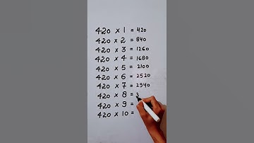 Write the Table of 420 in 17 second only..#maths #mathshack #mathematicks @study_care0