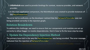 Understanding Dependency Injection with Dagger 2 in Android: Solving Common Errors