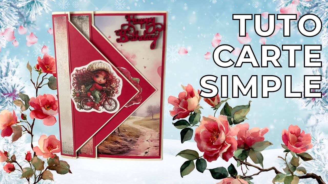 Tutoriel carte toute simple anniversaire ! 🥳