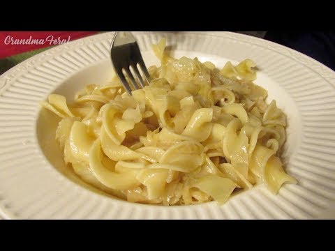 Haluski - Cabbage And Noodles - Depression Era Recipe - $1 Meal - Poor Man's Meal
