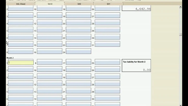 941 Schedule B by Noel D. Tallon, CPA