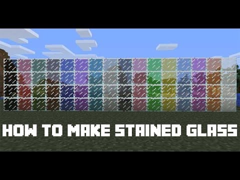 How to Make Stained Glass In Minecraft - Minecraft 