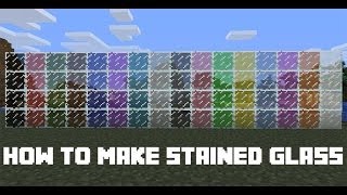 How to Make Stained Glass In Minecraft - Minecraft Tutorial