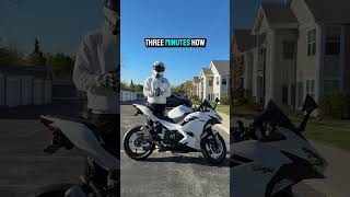Should You Warm Up A Motorcycle? #ninja400 #motorcycle #sportbike #bike #biketok #beginner #shorts