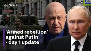 Russia: 'Armed rebellion' launched by Wagner turns back from Moscow