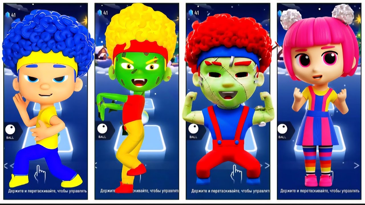 Zombie vs Monster vs Classic Dbillions 💀👹 | Coffin Dance Tiles Hop Battle!