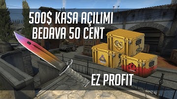 500 DOLARLIK KASA AÇILIMI EZ PROFİT | CSGOCASES KASA AÇILIMI