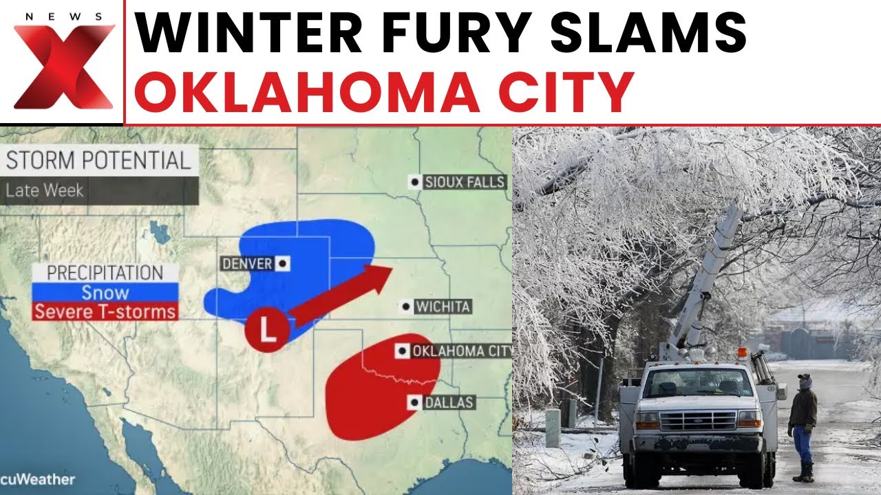 US Winter Storm: US Faces Travel Disruptions as Oklahoma Sees Heavy Snowfall