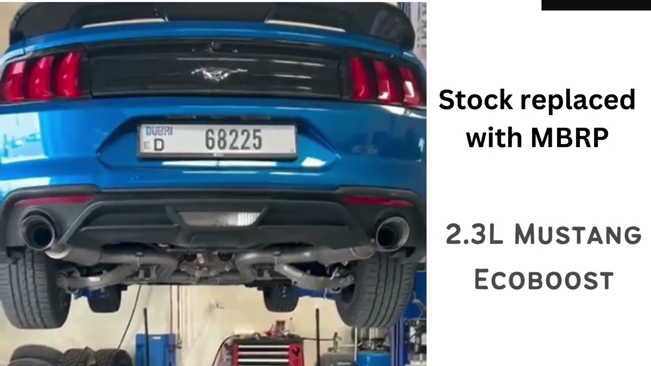 Mustang Ecoboost Stock vs MBRP Cat-Back Exhaust 🔧💨