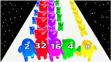 Merge Blob Runner - merge number run - Gameplay Walkthrough - Max Levels Part 2