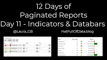 12 Days of Paginated Reports - Day 11 - Indicators and Databars