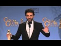 Oscar Isaac: Golden Globe Awards Backstage Interview (2016) | ScreenSlam