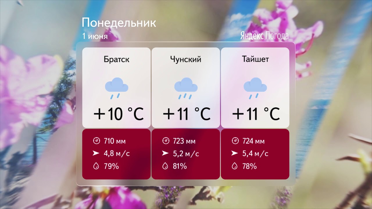 Прогноз погоды на волге
