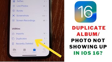 How to Fix Duplicate Album/Photos Not Showing Up in iOS 16 | Duplicate Photos not Showing on iOS 16.