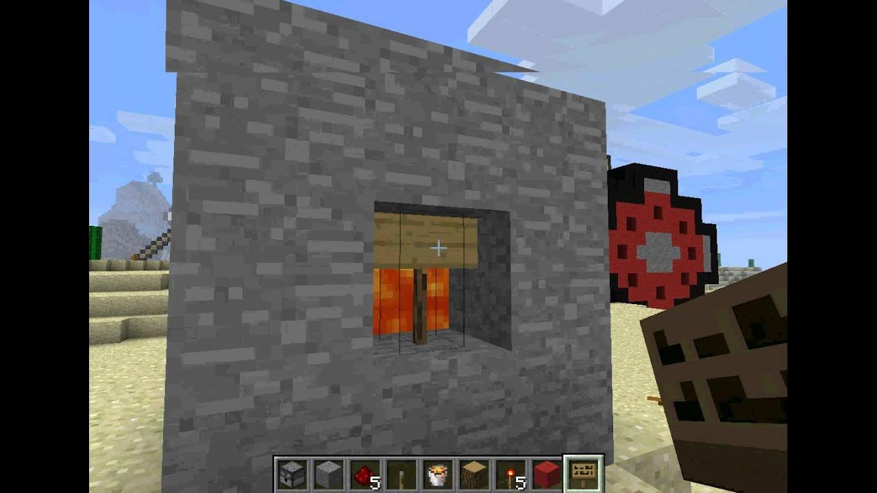 Minecraft tutorial how to shoot with fire arrows (dispenser) YouTube