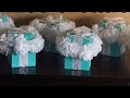 Blue Gift Box Centerpieces