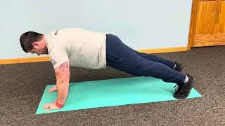 Hand shift plank- band shoulders abs chest back