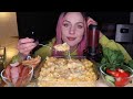 MUKBANG | Макароны с сыром, карпаччо | Mac and cheese не ASMR