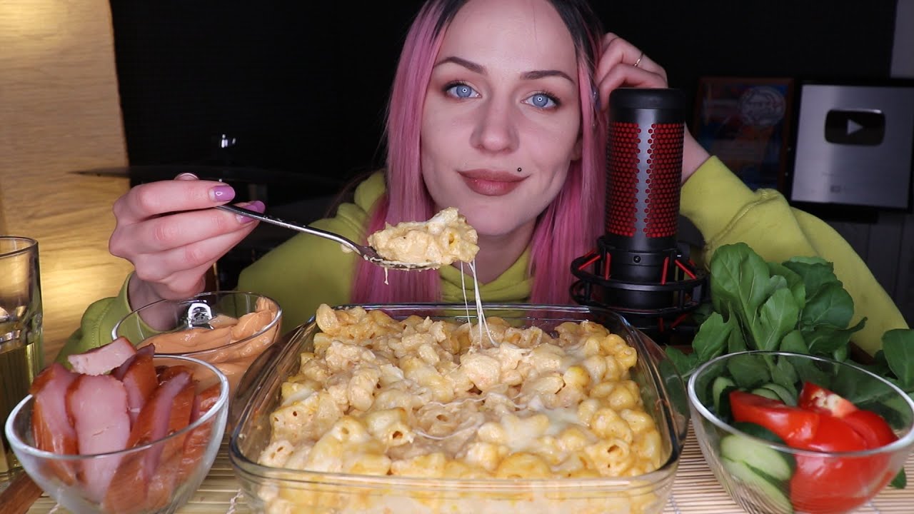 Mukbang Макароны с сыром карпаччо Mac And Cheese не Asmr Youtube