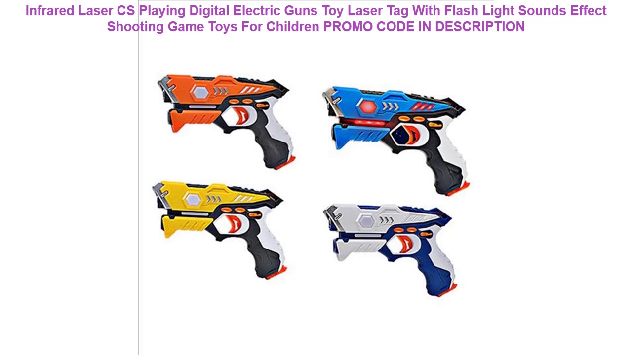 Promocje Infrared Laser CS Playing Digital Electric Guns Toy Laser Tag With Flash Light Sounds Eff