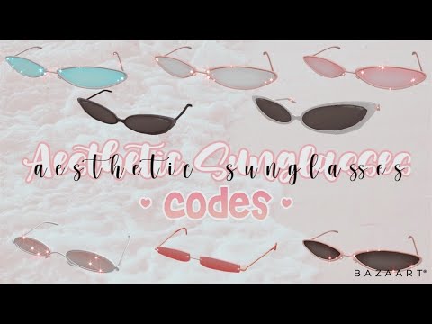 Aesthetic Codes For Sunglasses Roblox Bloxburg Youtube - retro white sunglasses roblox code