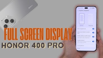 Hoe u de volledige schermweergave op de HONOR 400 Pro inschakelt | Navigatieknoppen verbergen en ...