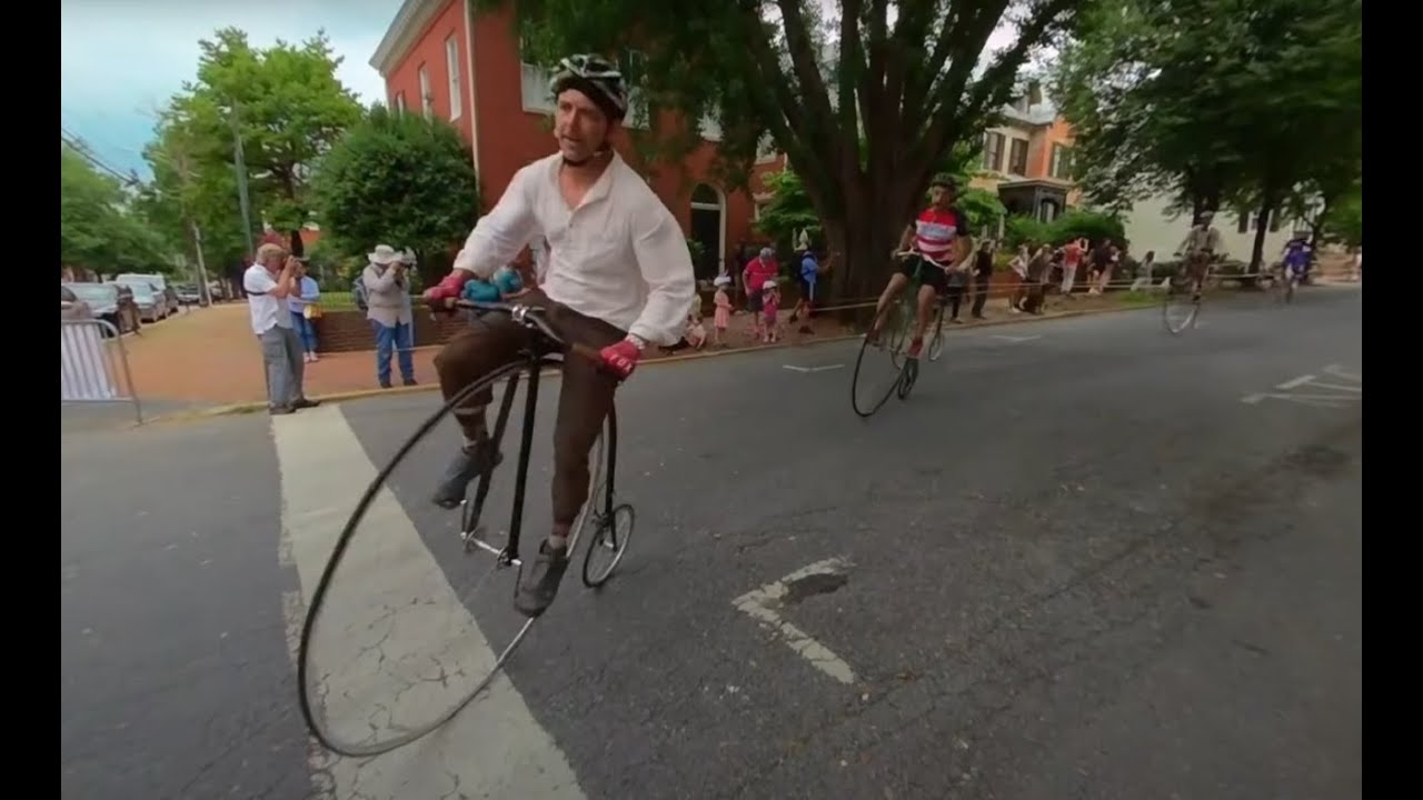 National Clustered Spires High Wheel Bicycle Race 2022 3D 180 VR